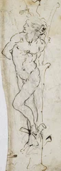 Studie des Hl. Sebastian, 1480-81
